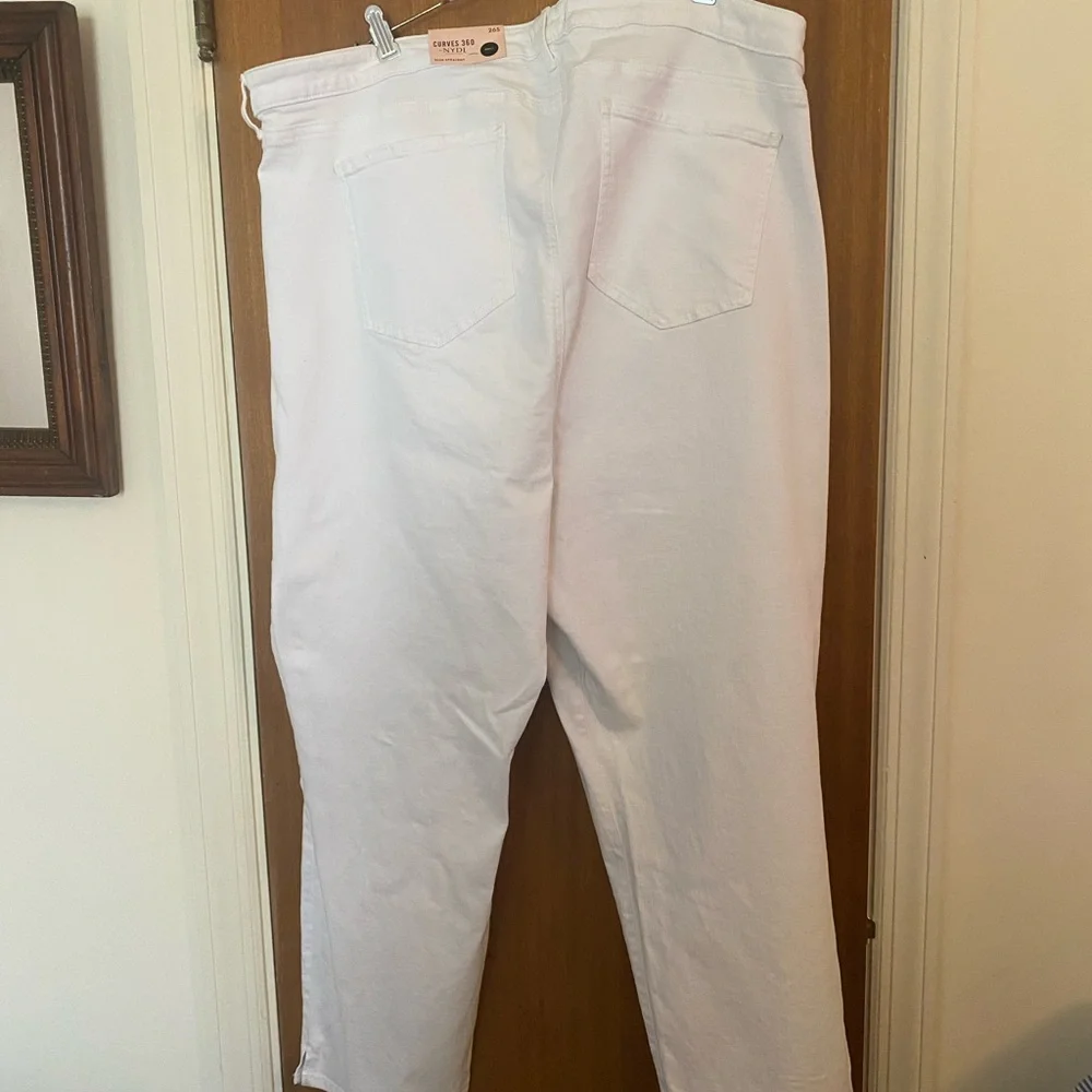 COPY - Women’s Plus Sz White Jeans by NYDJ - Sz 26S-Ankle Length-Cotton/Lycra-N… - Picture 6 of 8